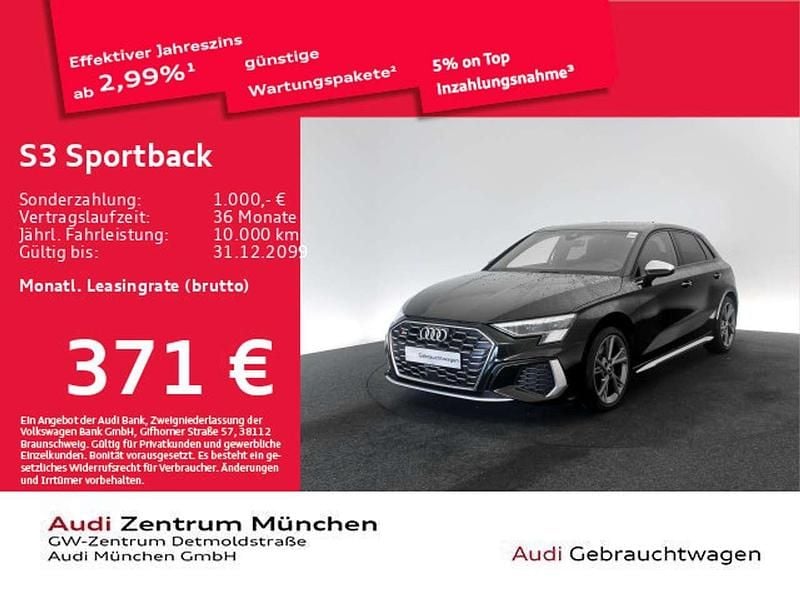 Gebraucht Audi S3 Ambiente 310 PS (228 kW) 2024 Mythosschwarz metallic Limousine