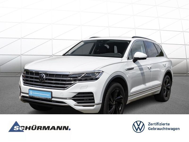 Pure white Gebraucht 2022 VW Touareg Elegance SUV | 52.749 € (Guter Preis) - Bild 1/4