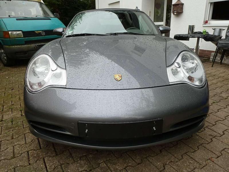 Sealgrau metallic Gebraucht 2004 Porsche 911 Carrera Cabriolet Cabrio | 43.910 € (Fairer Preis) - Bild 1/4