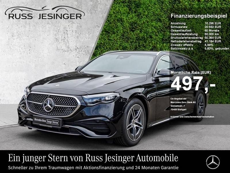 Schwarz Gebraucht 2024 Mercedes E220 AMG line Kombi | 51.480 € (Fairer Preis) - Bild 1/3