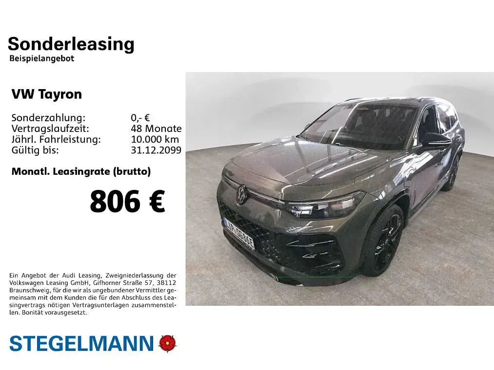 Usata VW Tayron R-line 177 CV (130 kW) 2026 Verde SUV