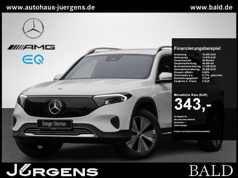 Unilack polarweiss Gebraucht 2024 Mercedes EQB350 Progressive SUV | 40.790 € (Fairer Preis) - Bild 1/4