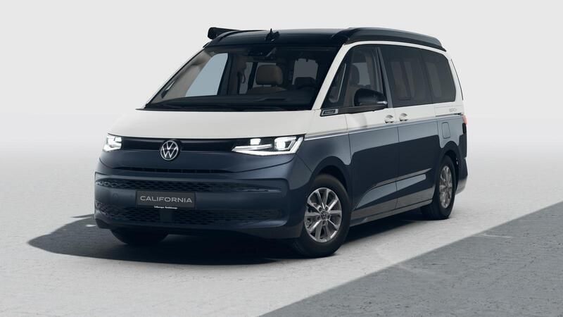 Gebraucht VW T7 Highline 150 PS (110 kW) 2024 Candyweiß starlightblau met. dach schwarz Van