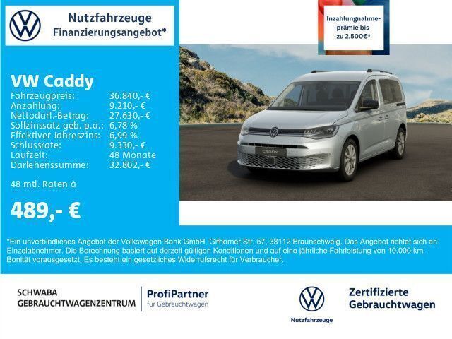 Reflexsilber metallic Gebraucht 2025 VW Caddy Goal Van / Kleinbus | 36.840 € (Fairer Preis) - Bild 1/3