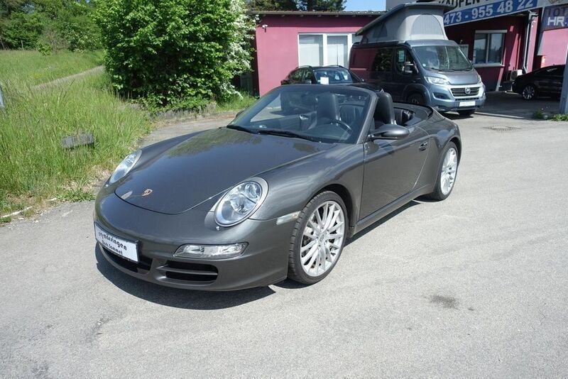 Schiefermetallic Gebraucht 2008 Porsche 911 Carrera Cabriolet Cabrio | 44.900 € (Teuer) - Bild 1/4