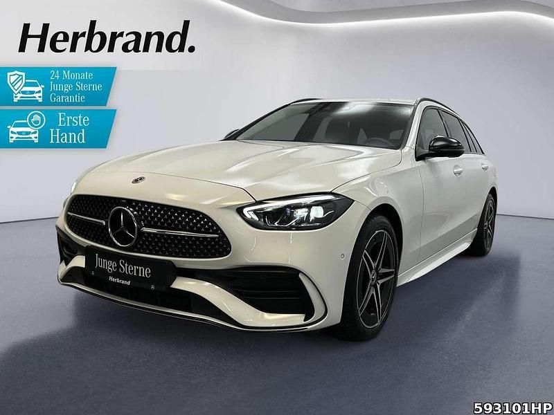 Unilack polarweiß Gebraucht 2022 Mercedes C300e AMG Kombi | 39.490 € (Fairer Preis) - Bild 1/4