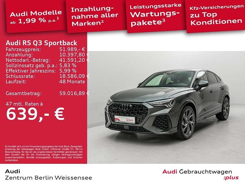 Daytonagrau perleffekt Gebraucht 2022 Audi RS Q3 SUV | 51.989 € (Guter Preis) - Bild 1/4