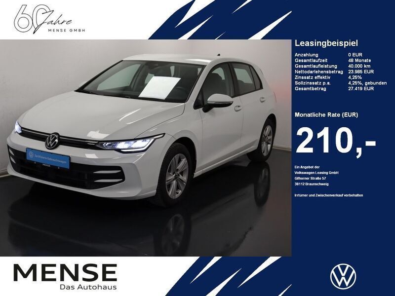 Pure white Gebraucht 2024 VW Golf VIII Life Limousine | 23.985 € (Guter Preis) - Bild 1/4