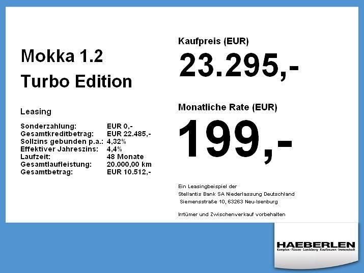 Neu Opel Mokka 136 PS (100 kW) 2025 Schwarz SUV