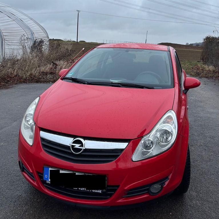 Rot Gebraucht 2008 Opel Corsa Edition Limousine | 2.900 € (Guter Preis) - Bild 1/4