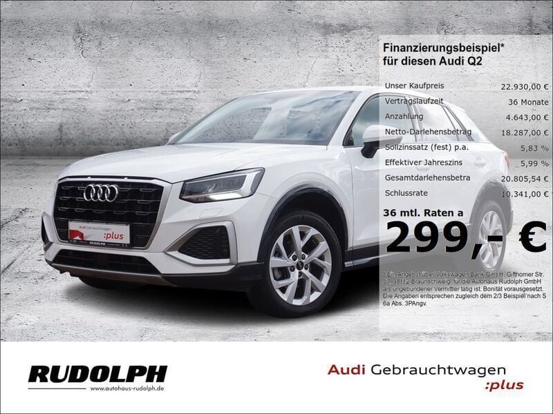 Weiss Gebraucht 2021 Audi Q2 Advanced SUV | 22.930 € (Fairer Preis) - Bild 1/4