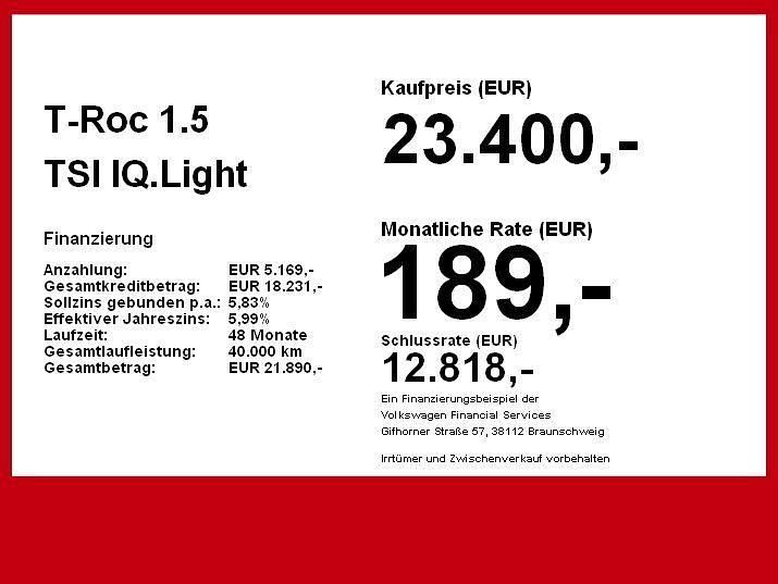 Gebraucht VW T-Roc Move 150 PS (110 kW) 2024 Weiß SUV