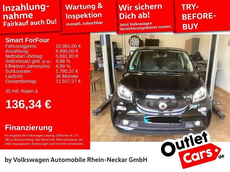 Schwarz Gebraucht 2018 Smart ForFour Limousine | 10.981 € (Fairer Preis) - Bild 1/3