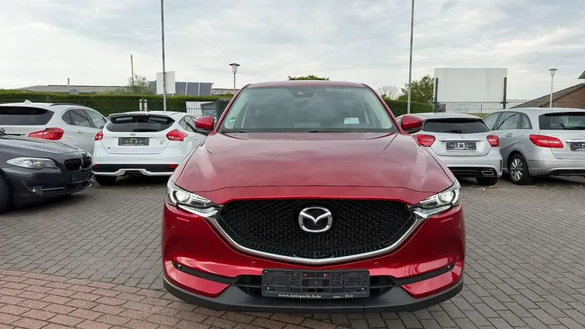 Gebraucht Mazda CX-5 Exclusive-Line 150 PS (110 kW) 2017 Rot SUV