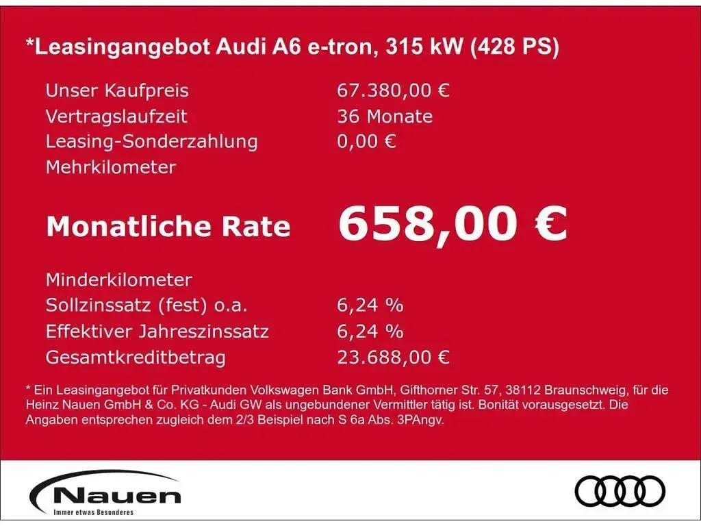 Gebraucht Audi A6 e-tron S-Line 314 kW (428 PS) 2025 Grau Limousine