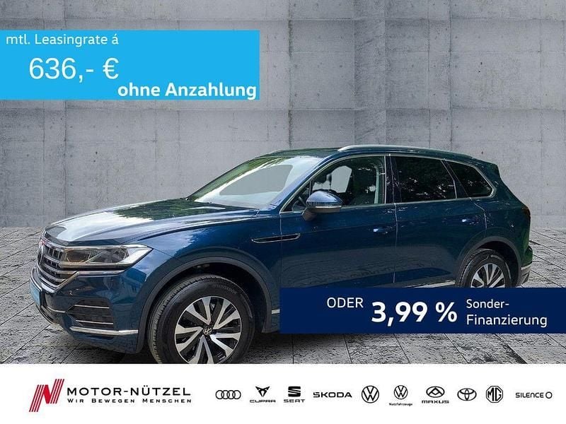Aquamarinblau metallic Gebraucht 2021 VW Touareg Elegance SUV | 43.760 € (Fairer Preis) - Bild 1/4