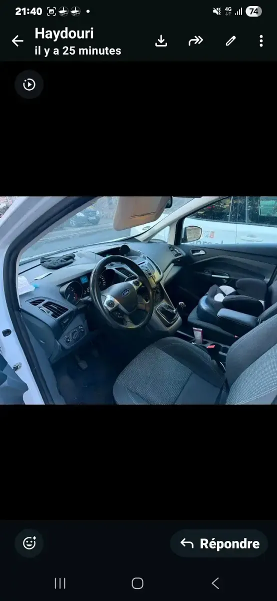 Gebraucht Ford C-MAX 150 PS (110 kW) 2012 Weiß Van / Kleinbus