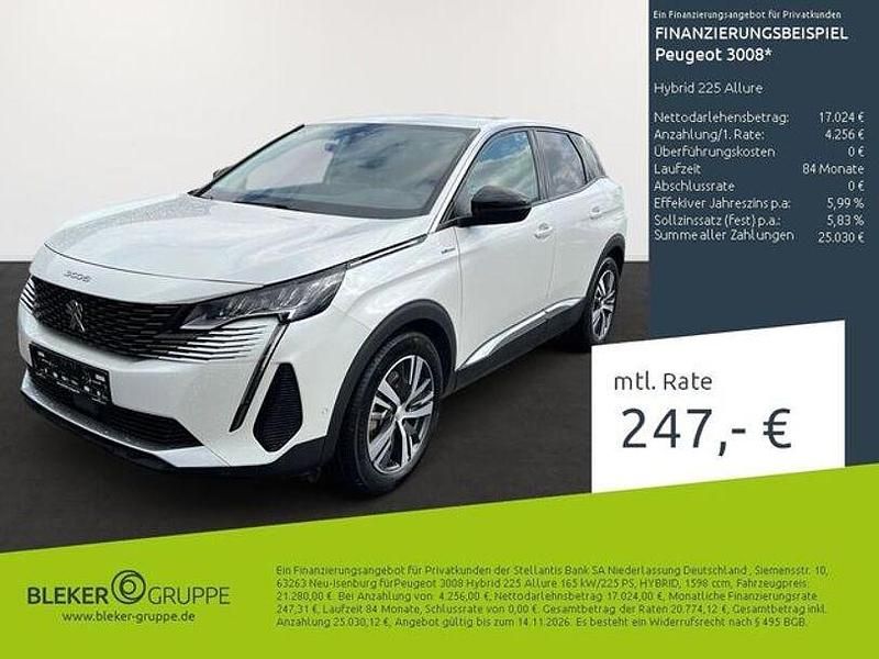 Perlmutt weiß Gebraucht 2022 Peugeot 3008 Allure SUV | 20.980 € (Superpreis) - Bild 1/3