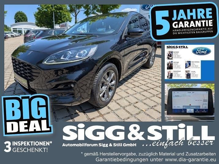 Obsidianschwarz metallic Gebraucht 2021 Ford Kuga ST-Line X SUV | 24.290 € (Guter Preis) - Bild 1/4