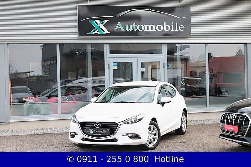 Gebraucht Mazda 3 Prime-Line 101 PS (74 kW) 2018 Weiß Limousine