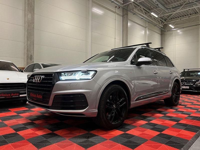 Silber Gebraucht 2018 Audi Q7 S-Line SUV | 31.490 € (Superpreis) - Bild 1/4