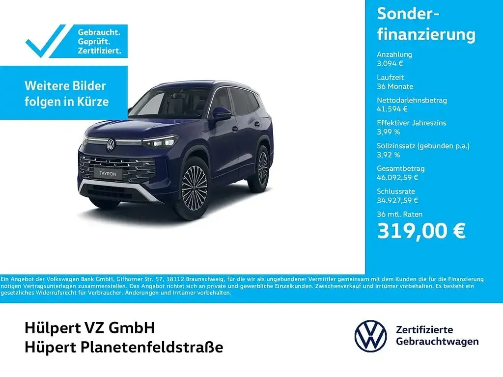 Brugt VW Tayron Elegance 204 HK (150 kW) 2025 Lilla SUV