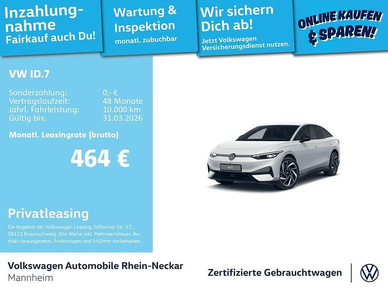 Gebraucht VW ID.7 Pro 210 kW (286 PS) 2025 Gletscherweiß metallic Limousine