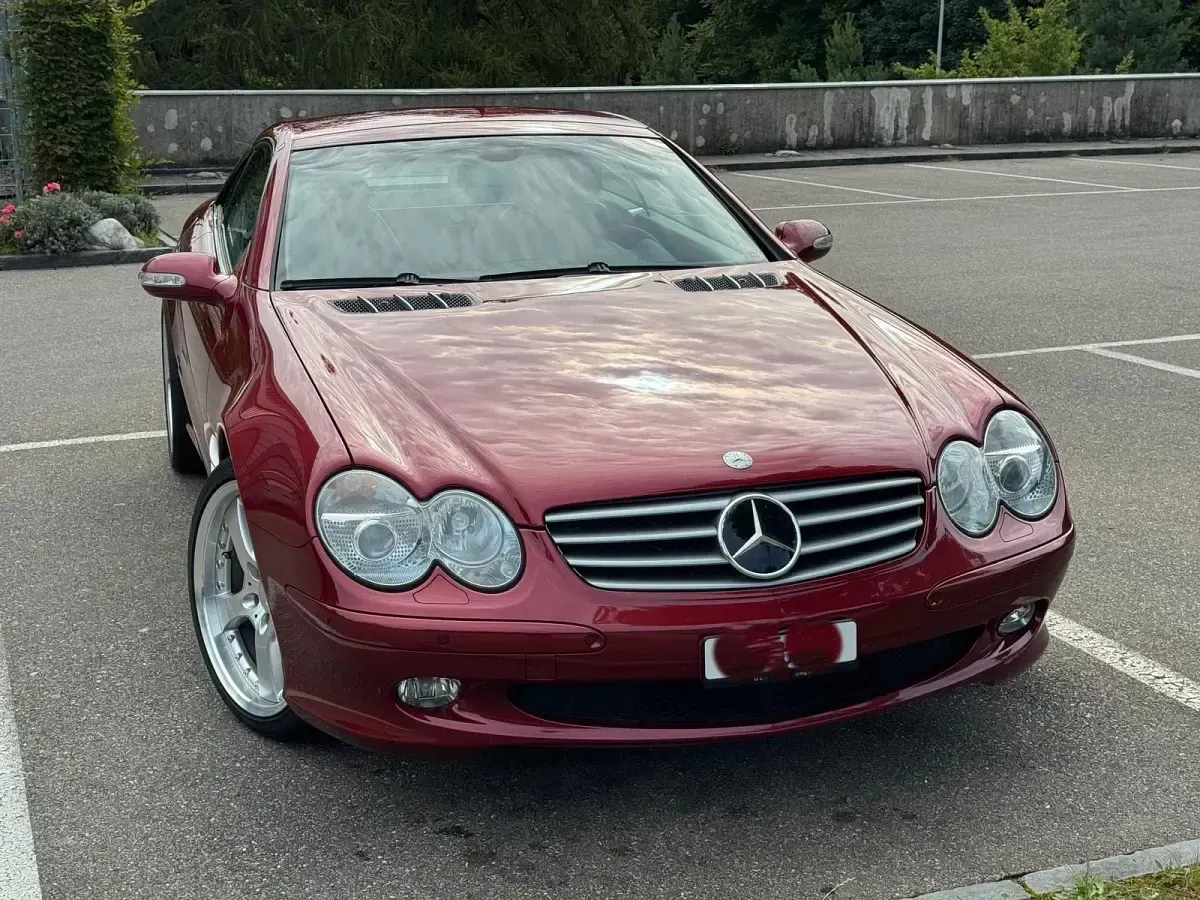 Gebraucht Mercedes SL500 2002 Rot Cabrio
