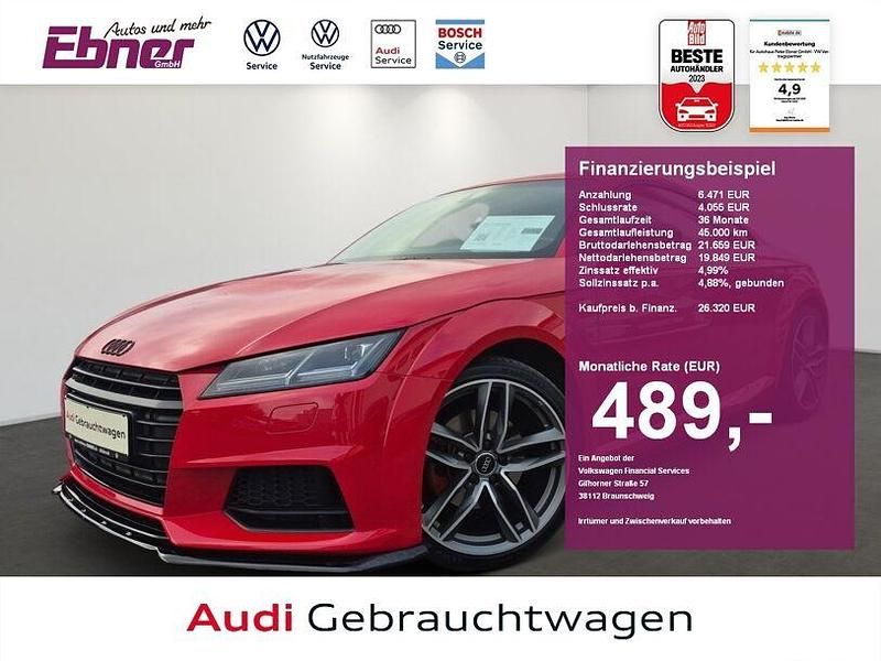 Tangorot metallic Gebraucht 2017 Audi TT S-Line Coupé | 26.320 € (Teuer) - Bild 1/4
