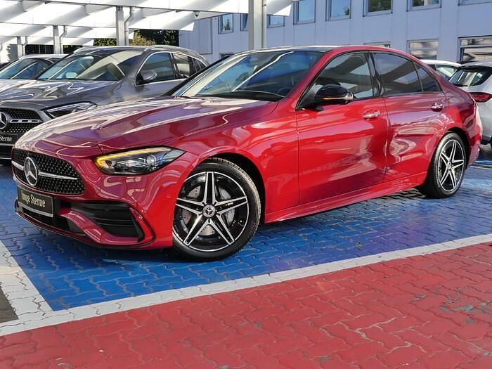Manufaktur lack manufaktur patagonienrot bright Gebraucht 2024 Mercedes C200 AMG line Limousine | 46.490 € (Teuer) - Bild 1/4