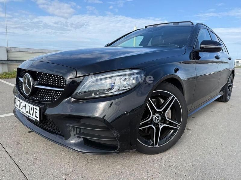 Schwarz Gebraucht 2021 Mercedes C220 AMG Limousine | 24.990 € (Fairer Preis) - Bild 1/4