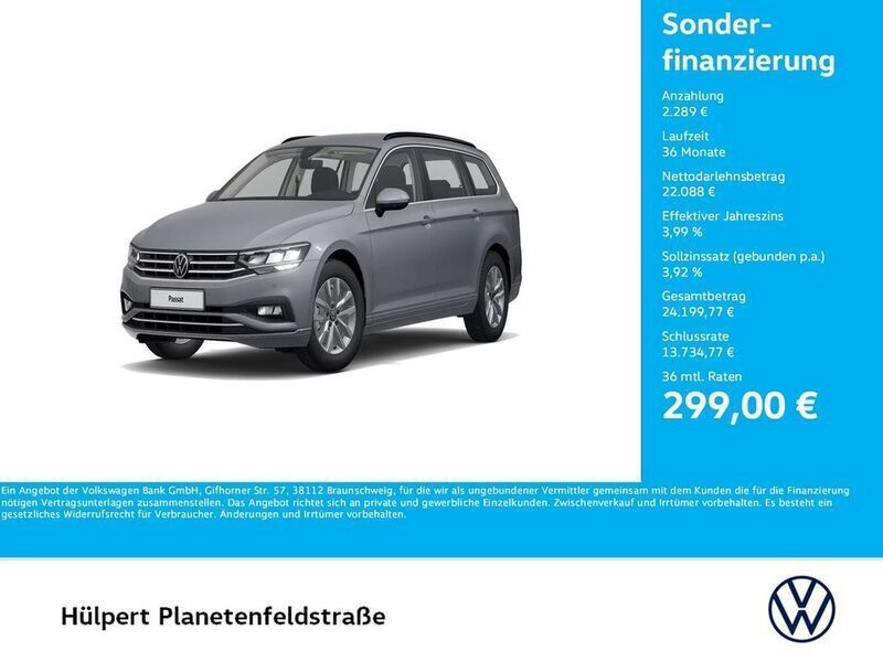 Grau Gebraucht 2022 VW Passat Business Kombi | 24.377 € (Fairer Preis) - Bild 1/4
