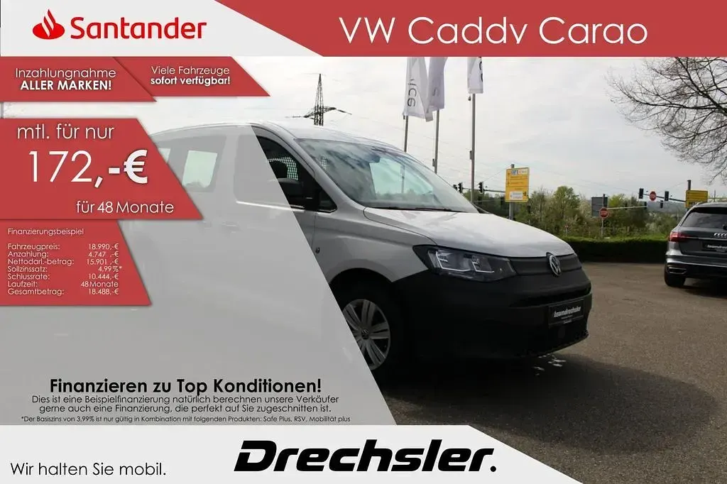 Gebraucht VW Caddy 114 PS (83 kW) 2022 Weiß Van / Kleinbus