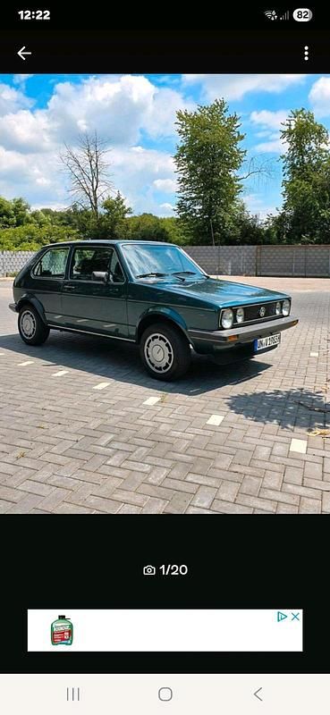 Grün Gebraucht 1983 VW Golf I Kleinwagen | 9.999 € - Bild 1/4