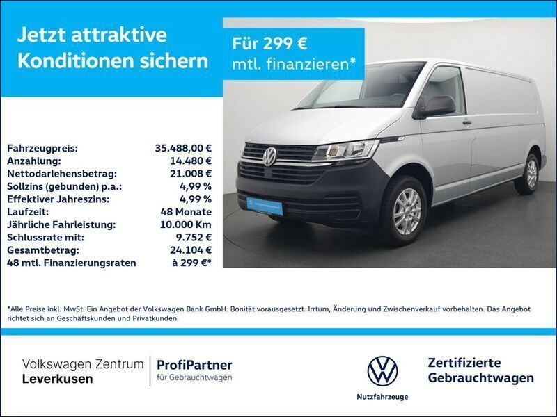 Silber Gebraucht 2024 VW T6.1 Van | 35.488 € (Superpreis) - Bild 1/3