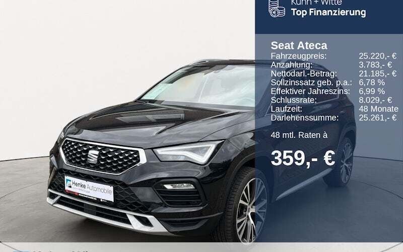 Schwarz Gebraucht 2020 Seat Ateca Xperience SUV | 25.220 € (Guter Preis) - Bild 1/4