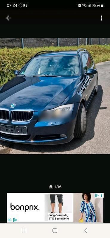 Blau Gebraucht 2008 BMW 318 Kombi | 7.700 € (Teuer) - Bild 1/4