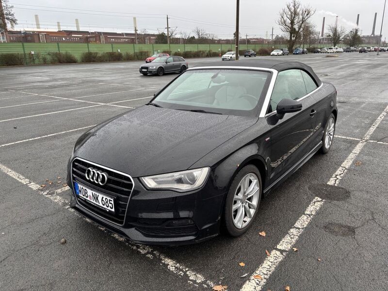 Schwarz Gebraucht 2014 Audi A3 Cabriolet S-Line Cabrio | 17.896 € (Guter Preis) - Bild 1/4