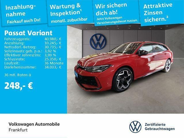 Chilirot metallic Gebraucht 2024 VW Passat R-line Kombi | 40.980 € (Teuer) - Bild 1/4