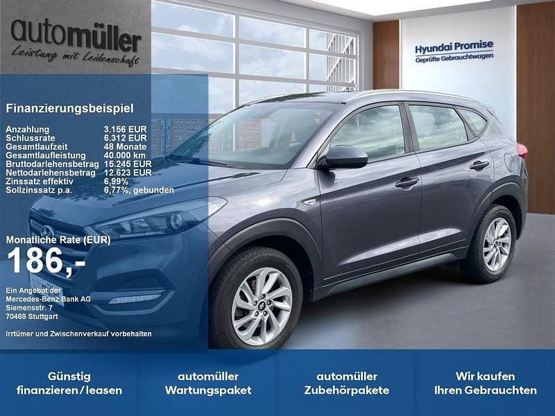 Grau Gebraucht 2018 Hyundai Tucson Classic SUV | 15.680 € (Fairer Preis) - Bild 1/4