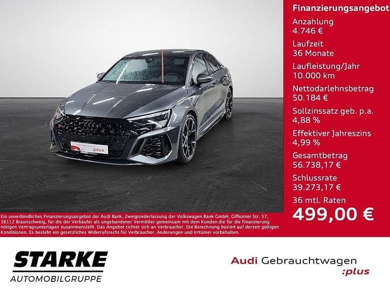 Daytonagrau perleffekt Gebraucht 2023 Audi RS3 Ambiente Limousine | 54.930 € (Fairer Preis) - Bild 1/4