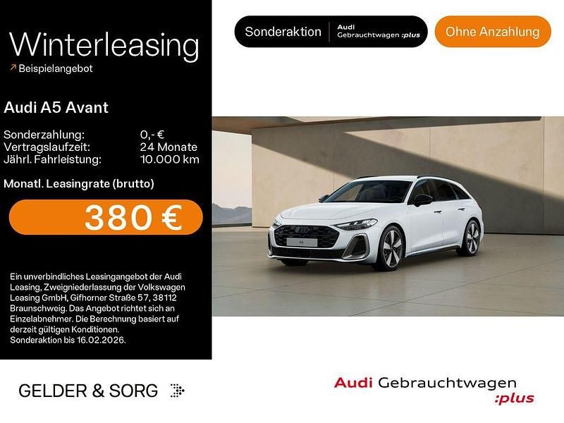 Gletscherweiß metallic Gebraucht 2025 Audi A5 S-Line Kombi | 50.170 € (Guter Preis) - Bild 1/4