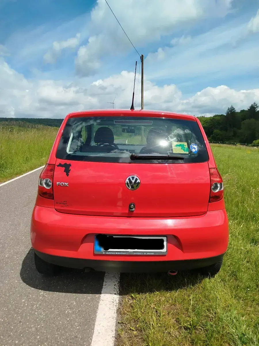 Gebraucht VW Fox 2009 Rot Kleinwagen