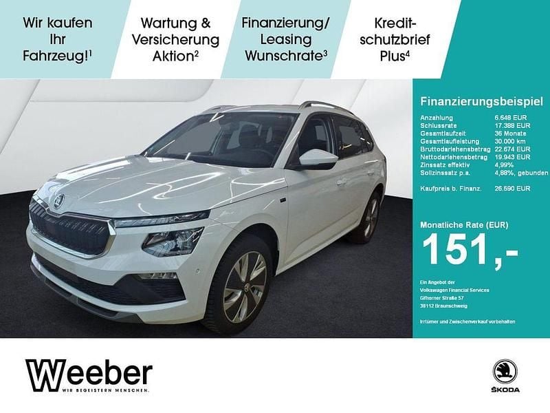 Weiß Gebraucht 2025 Skoda Kamiq Selection SUV | 26.590 € (Teuer) - Bild 1/4