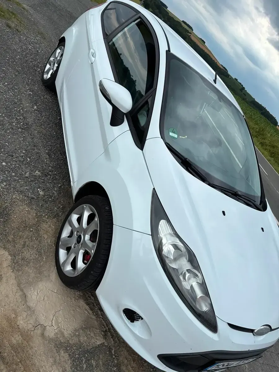 Gebraucht Ford Fiesta 81 PS (59 kW) 2009 Weiß Kleinwagen