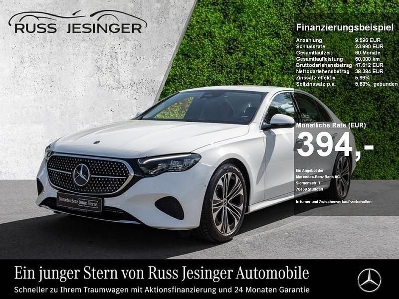 Polar white Gebraucht 2024 Mercedes E220 Avantgarde Limousine | 46.880 € (Superpreis) - Bild 1/3