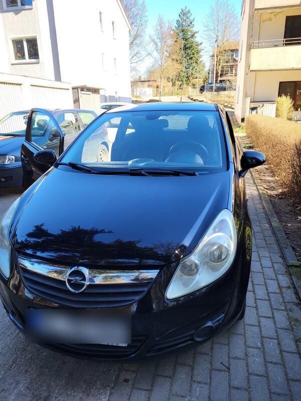 Schwarz Gebraucht 2009 Opel Corsa Kleinwagen | 2.600 € (Fairer Preis) - Bild 1/3