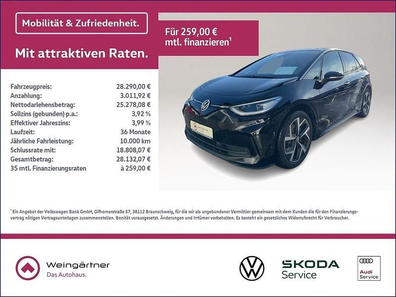 Gebraucht VW ID.3 Pro 150 kW (204 PS) 2023 Schwarz Kleinwagen