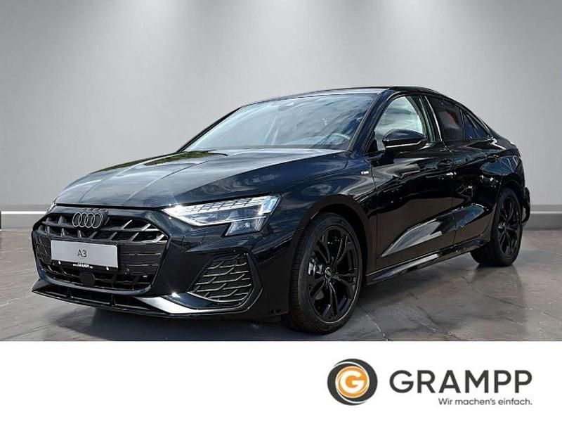 Mythosschwarz metallic Gebraucht 2025 Audi A3 S-Line Limousine | 39.550 € (Teuer) - Bild 1/4