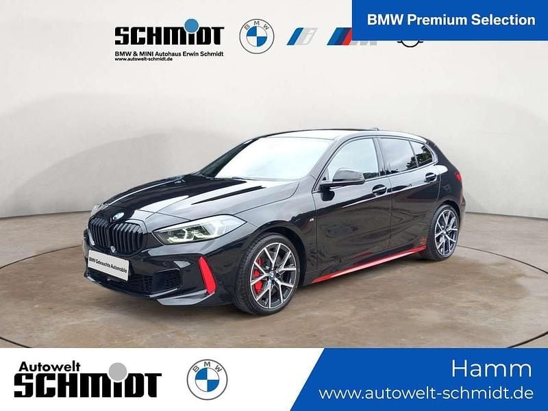 Black saphire metallic Gebraucht 2021 BMW 128 Limousine | 29.890 € (Guter Preis) - Bild 1/3